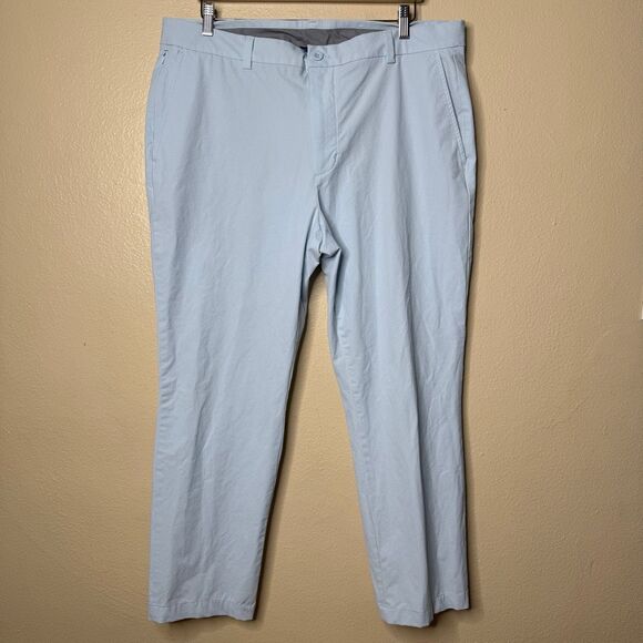 Vineyard Vines OTG Pants Man's 38X32 Baby Blue Performance Golf Chino Stretch